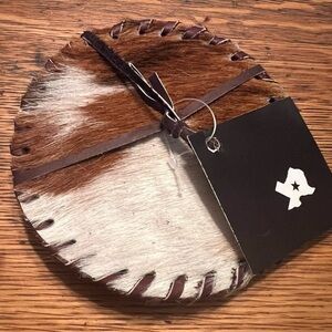 Texas Proud Leather Coasters